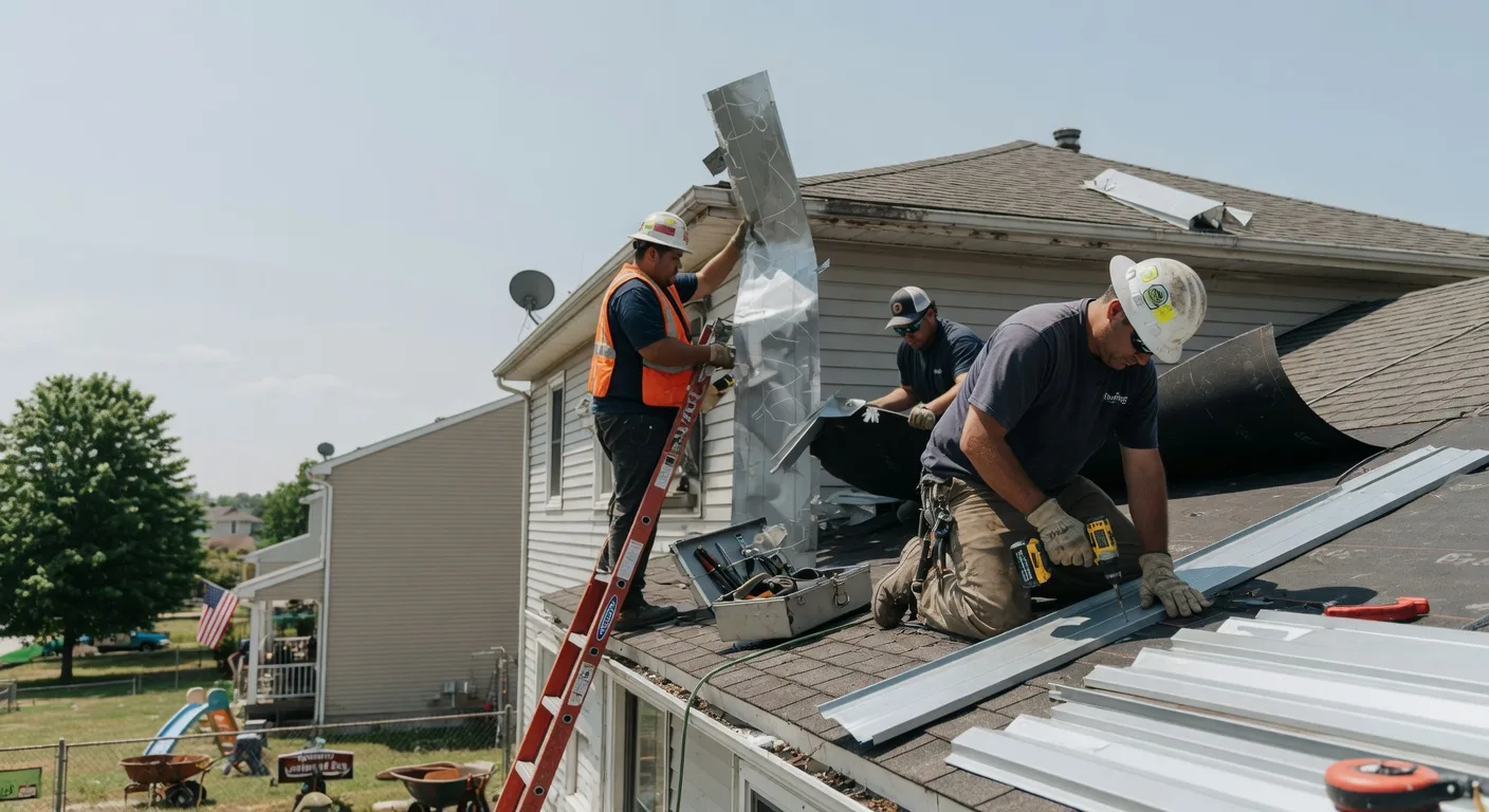 Storm Damage Metal Roof Repair in Palmetto, LA